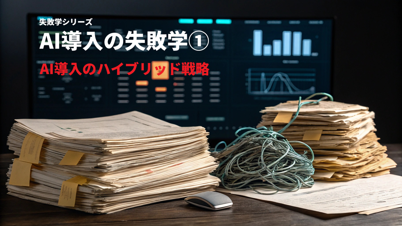 AI導入の失敗学（1）：なぜ95%が失敗するのか？「100%精度」を求めない成功戦略