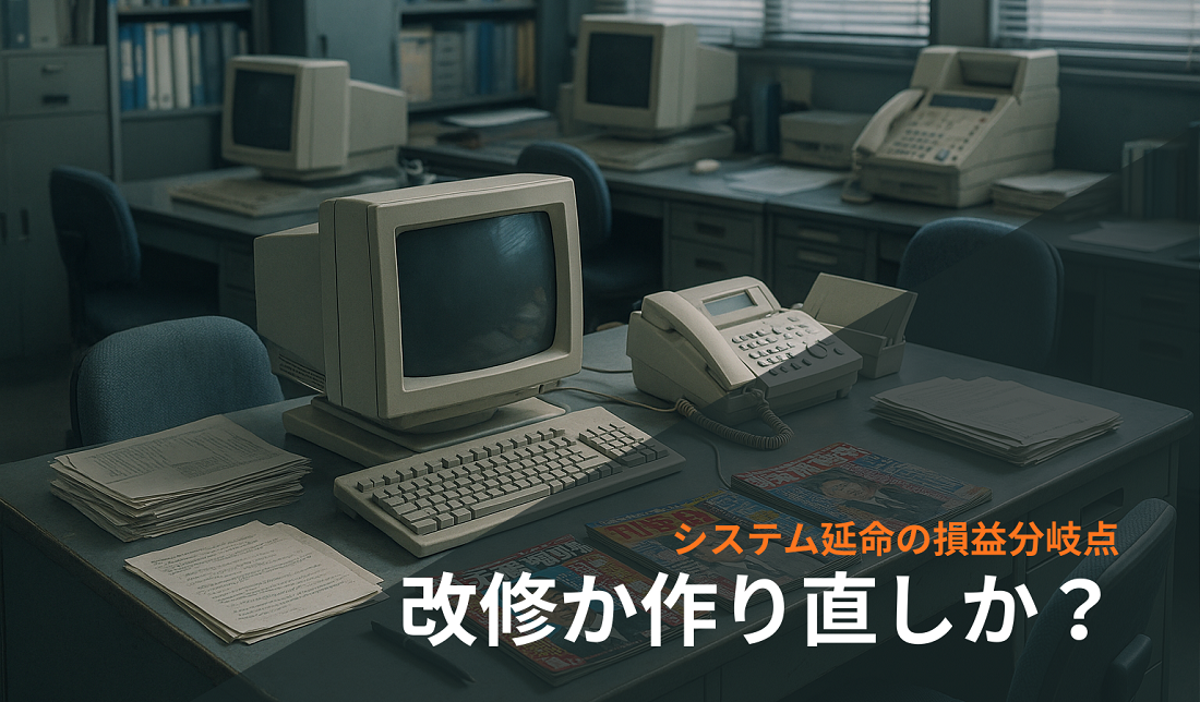 システム延命の損益分岐点：改修か作り直しか？3つの判断基準