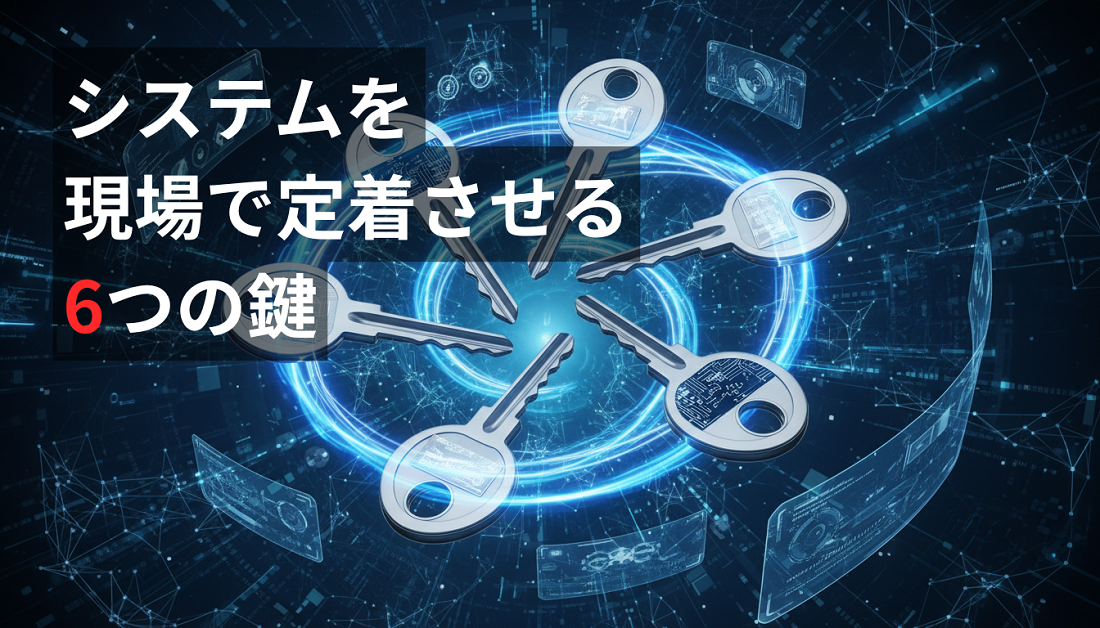 システムを現場で定着させるには？『使いたくなる』仕組みを設計する6つの鍵