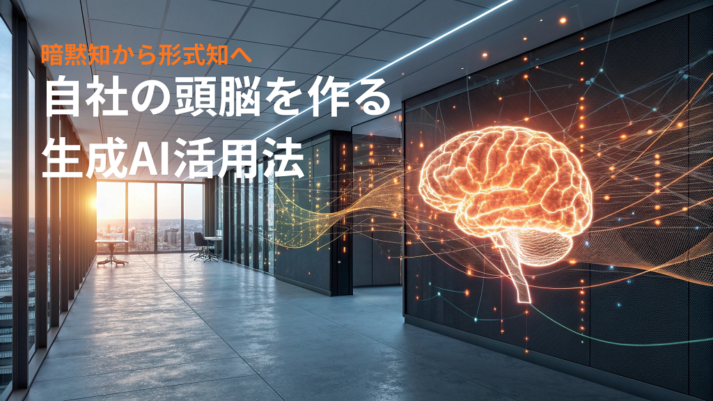 暗黙知から形式知へ：自社の「頭脳」を作る生成AI活用法