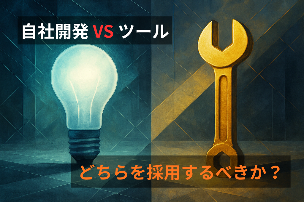 自社開発かツール導入か。その選択が「投資」になるか「浪費」になるか。