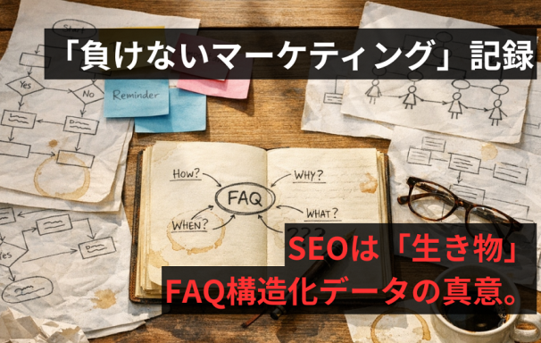SEOは「生き物」。AIに「正しく見つけてもらう」ための準備。FAQ構造化データの真意。